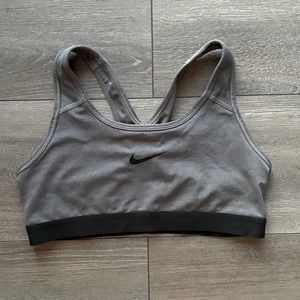 ⭐️3/$25⭐️ Grey Nike Pro Classic Dri-Fit Sports Bra, Size Medium